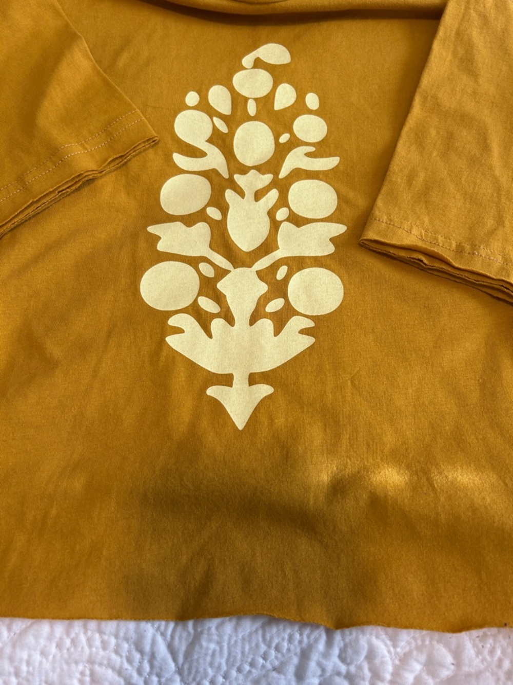FP Movement by Free People Mustard Yellow Graphic Crew Tee - Picture 6 of 9